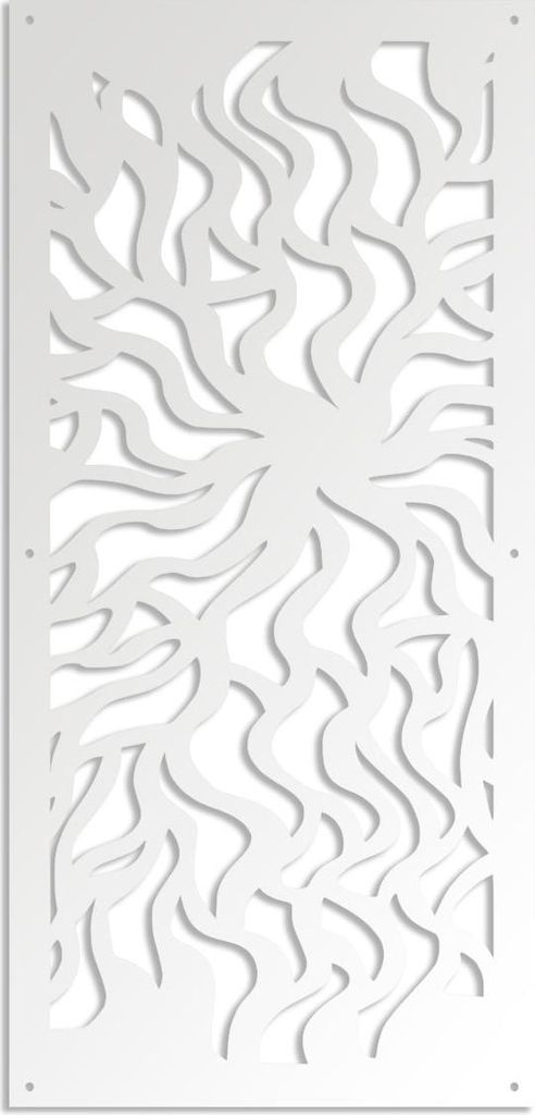 SPLASH – Perforiertes PVC–Panel – Sonnenschutz 98x198 cm weiß