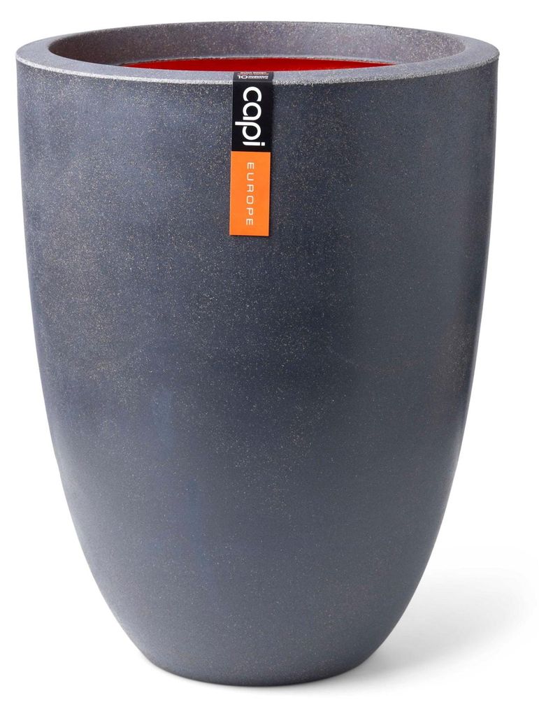 Capi Europe - Gefäß elegant niedrig Smooth NL - Dunkelgrau - 36x48 - KDG782