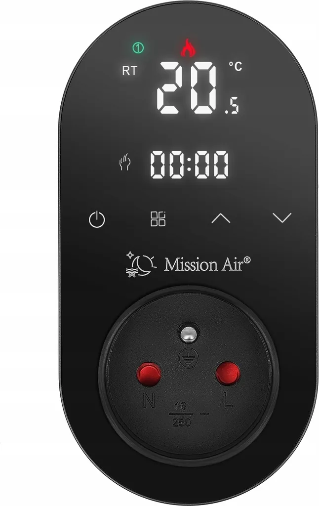 Régulateur de température programmable SMART NEST BLACK écran digital - 12