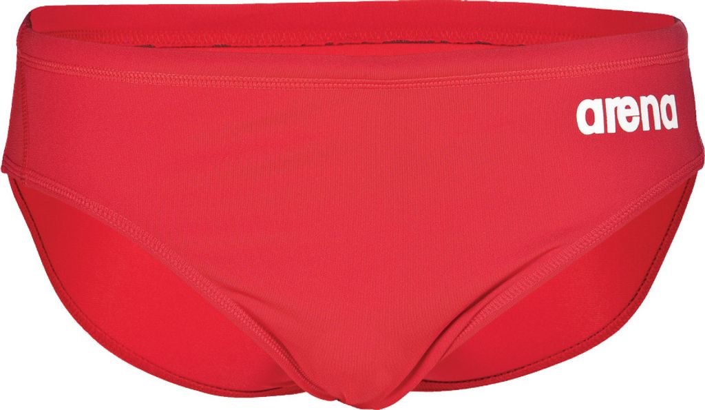 Arena Men's Team Swim Briefs Solid Red-White Red-White 5