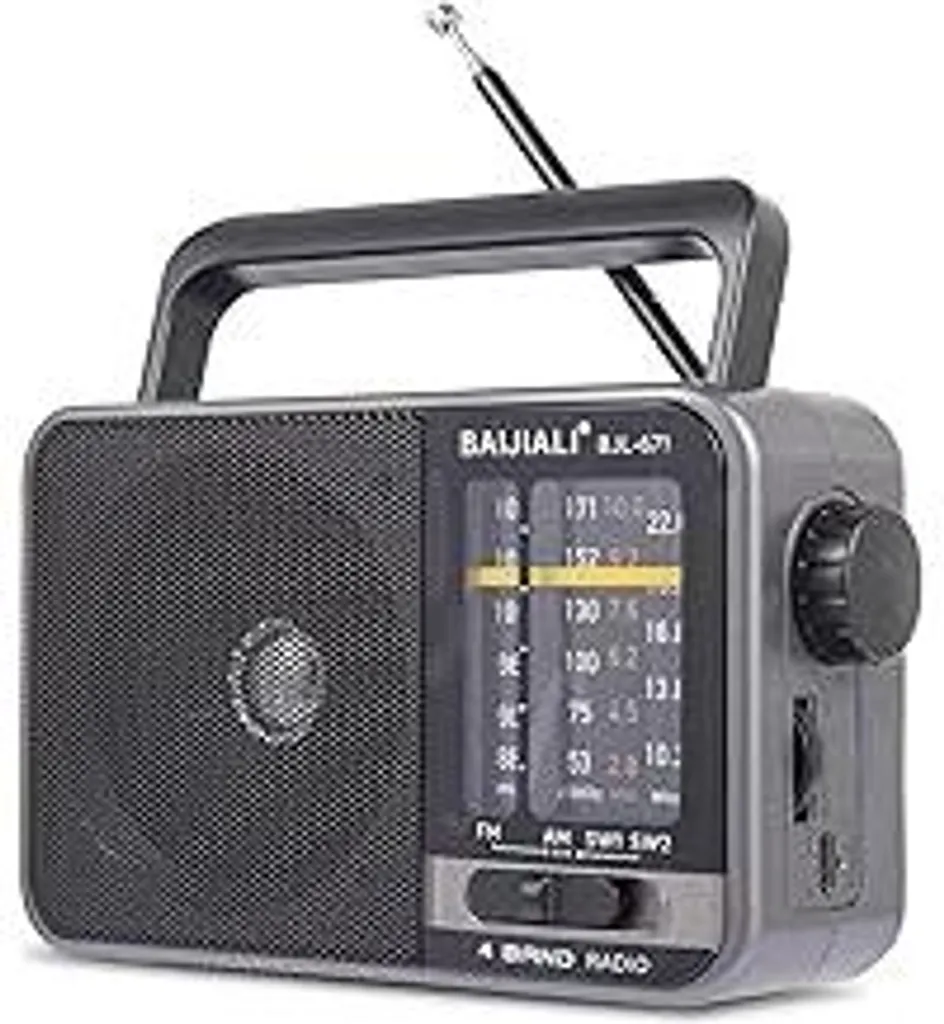 Radio Vintage Portatile BJL-671: Design Classico e Ricarica USB Moderna