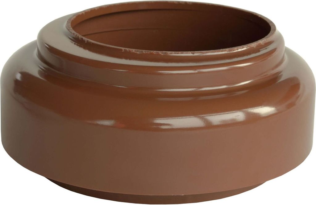 INEFA Verbindungsstück Fallrohr zu Abfluss, PVC DN85 / 85mm Braun Zubehör Fallrohr Kunststoff, einfache Steckmontage, Germany