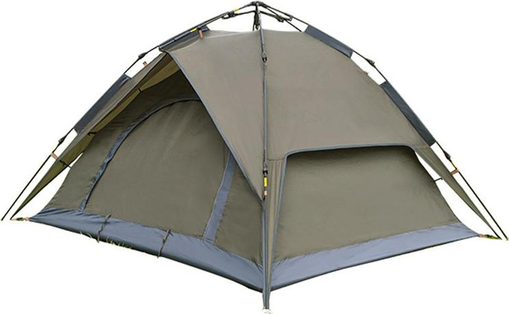 Zimilo Campingzelt, 3-4 Personen Zelt, Schnellaufbau Zelt, Militärgrün, Wasserdicht, Sonnenschutz, Atmungsaktiv, Moskitoschutz