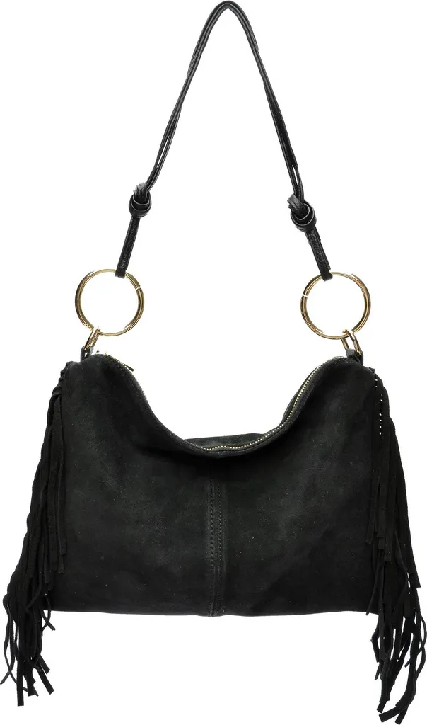 Isabella Rhea Sac à Main Shoulder Bag AW25 IR 8182T Noir en Cuir Italien