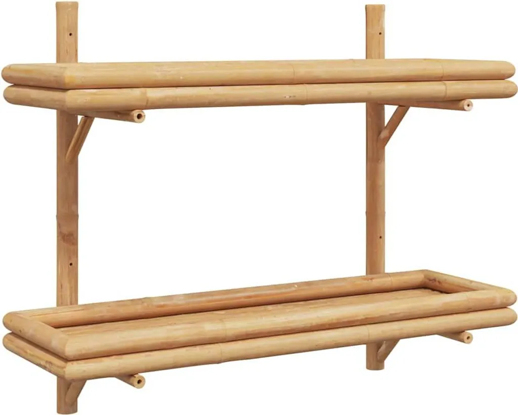 Scaffale in Bambù Naturale SYFAX Marrone 39x26x60cm | Casa Green