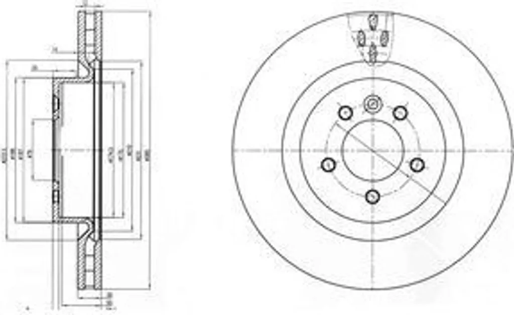 Dr!ve+ DP1010.11.0522 Disque de frein avant SDB000621 Discovery IV