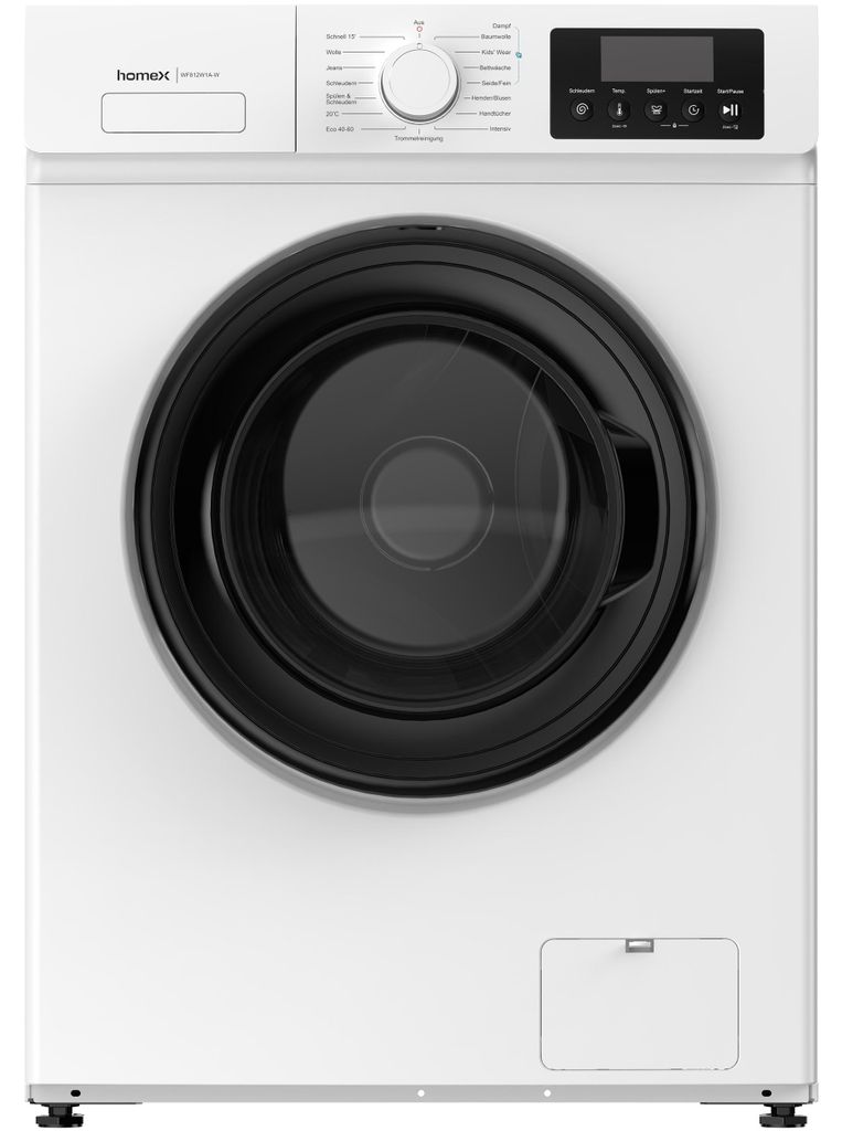 homeX WF812W1A-W Waschmaschine 8kg, Frontlader - 1.200 Produktbild 