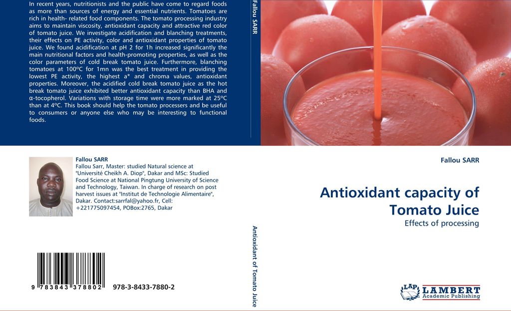 Antioxidant capacity of Tomato Juice