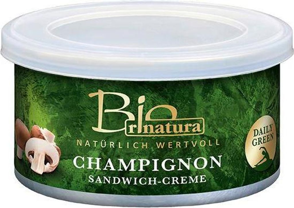 Rinatura Champignon Sandwich-Creme 125 G Dose Vegan Glutenfrei Lactosefrei Würzig-aromatisch mit Champignon-Note