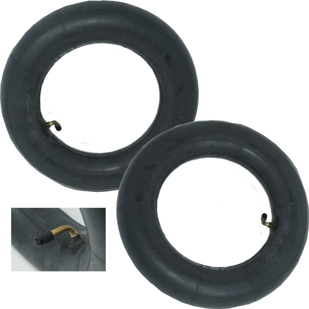 2x Schlauch Schubkarre 4.80/4.00-8 Zoll AV Ventil 90° Produktbild 