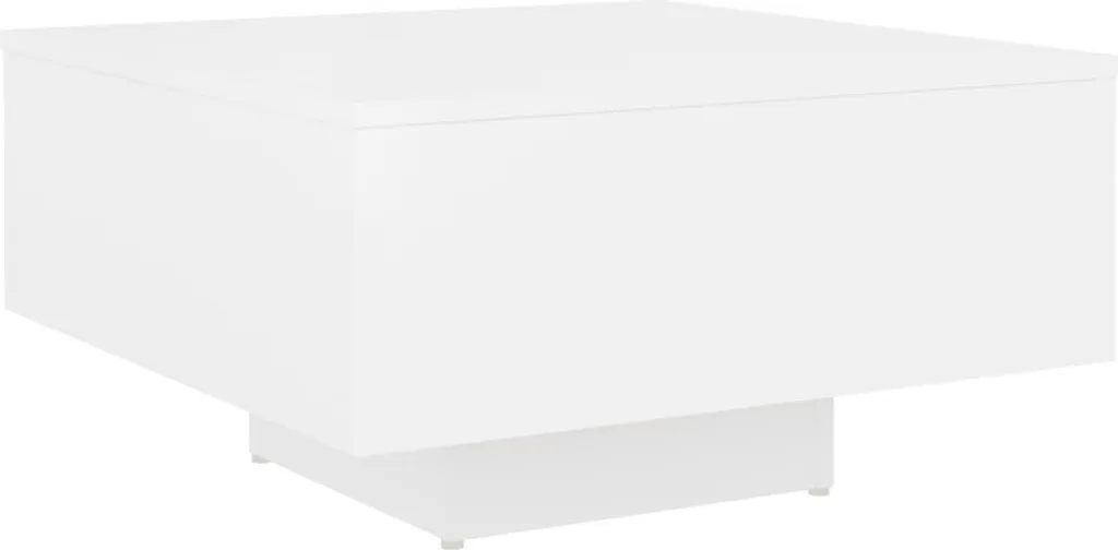Tavolino da Ufficio o Soggiorno Bianco 60x60x31.5 cm - Legno Moderno