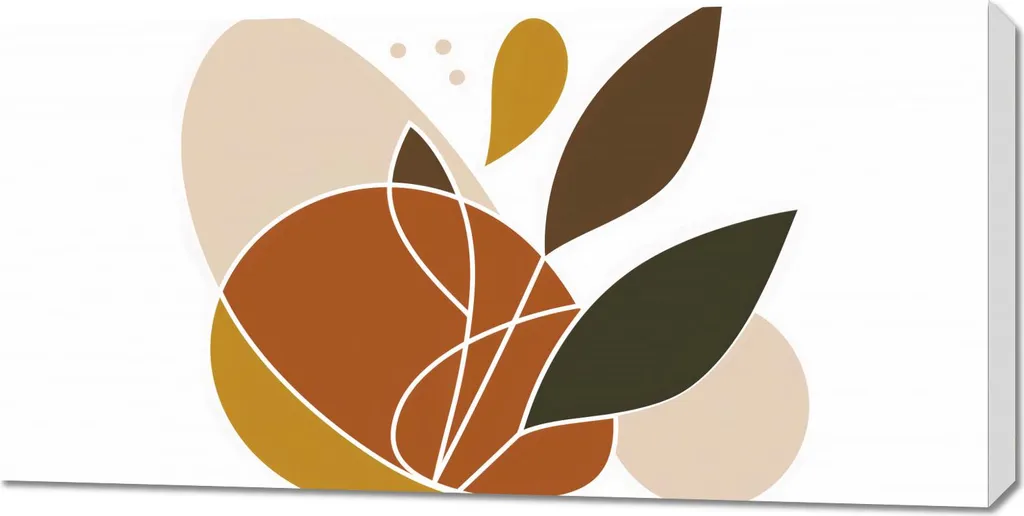 Tableau moderne pour salon 100x50 cm, motif Destruction organique chic