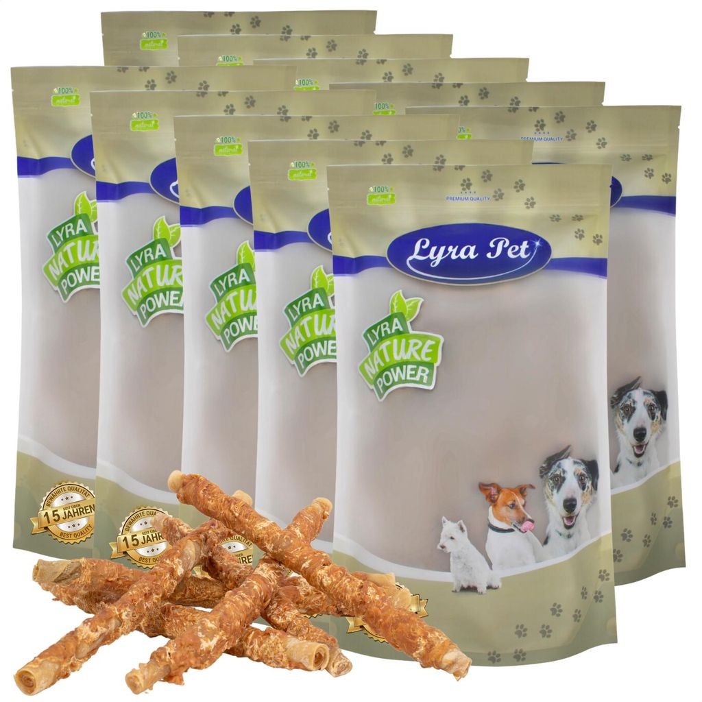 10 kg Lyra Pet® Kaurollen mit Hühnerbrust ca. 30-34 cm Produktbild 