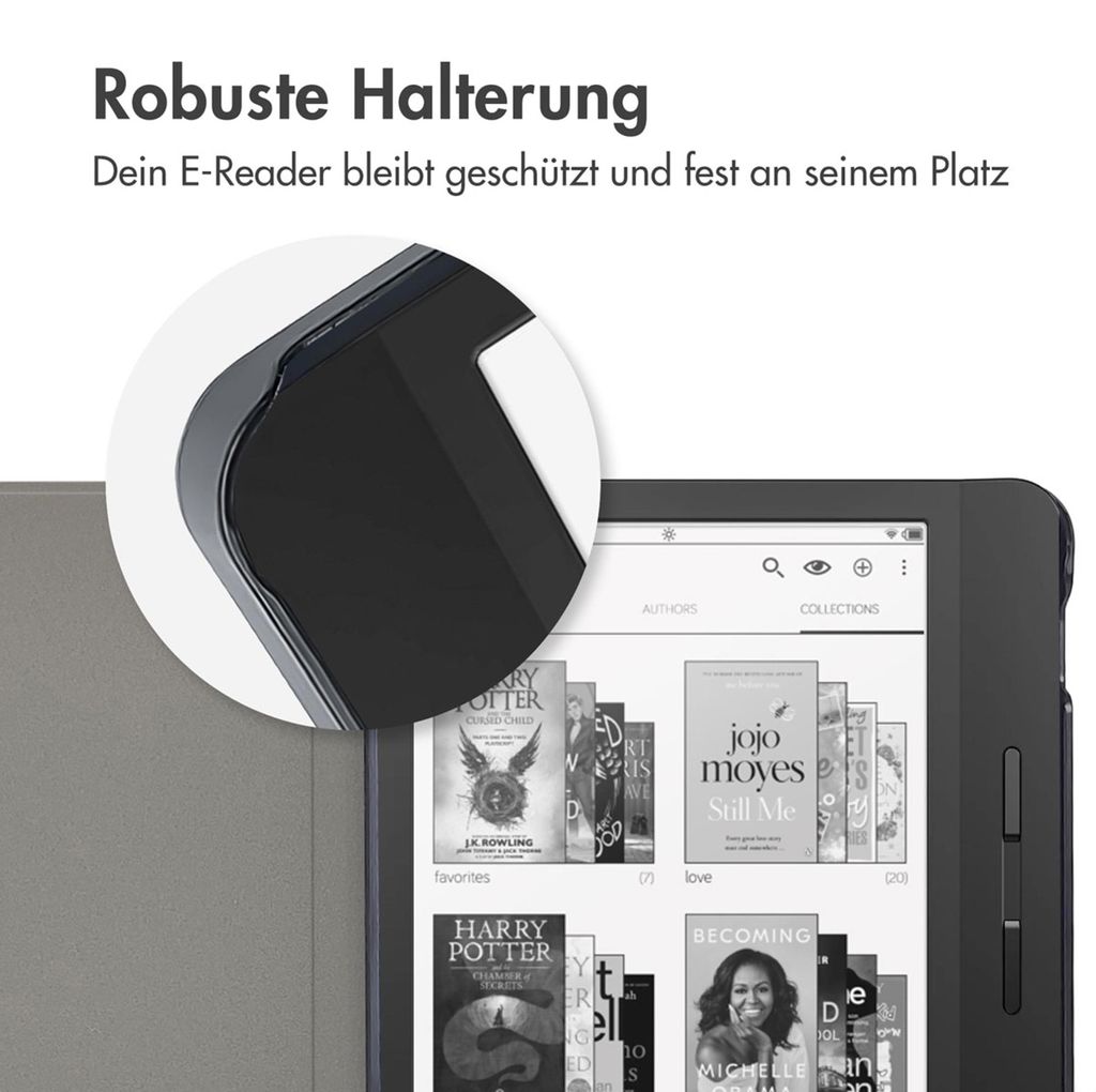 imoshion Design Slim Hard Case Sleepcover mit Stand Tolino Produktbild 