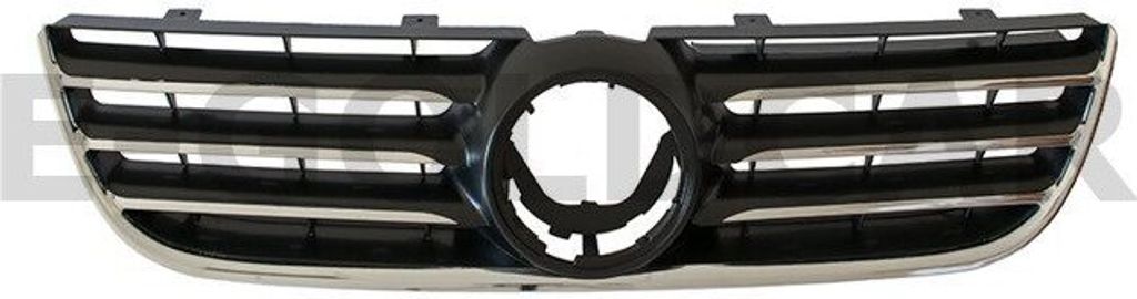 Kühlergrill Grill mit Chrom Streben für VW Polo 9N ab 2005-2009