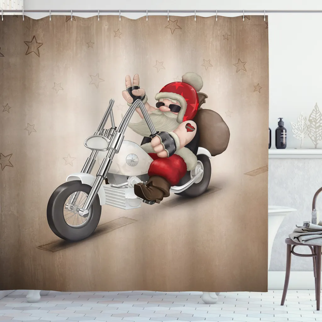 Tenda Doccia Natale 175x220 ABAKUHAUS: Pratica e Antimuffa