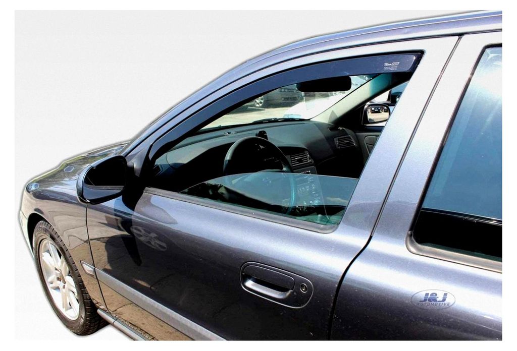 Windabweiser für S60 Limousine 2000-2010, Heko Regenabweiser, getönt, 2-teilig, vorne, aerodynamisch, 100% Passgenauigkeit