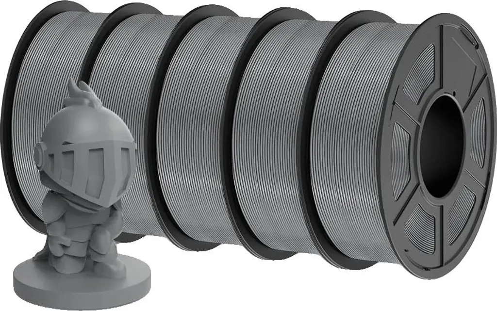 Matériau d'Impression 3D PLA Gris 5.5KG Idéal pour Prototypage et Maquettes