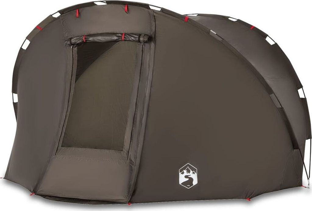 vidaXL Tente de pêche 5 personnes brune étanche à l'eau Image du produit 