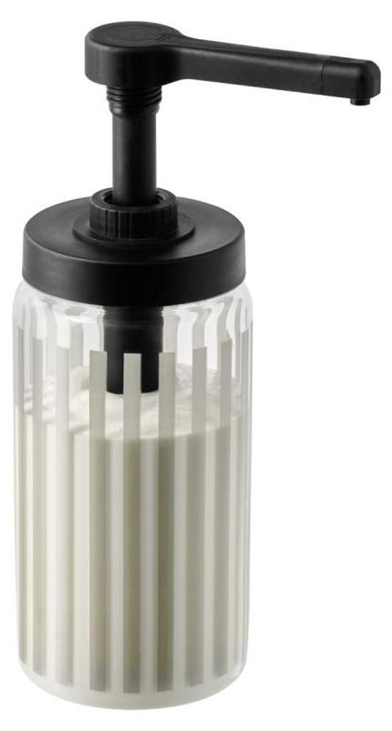 APS 93291 Dosierspender DISPENSA - Glas, 1,7 Liter, Ø 13 cm, Höhe 27 cm, Hubvolumen 15 ml