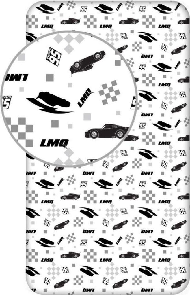 Javoli Cars Spannbettuch Schwarz - Einzel - 90 x 200 cm