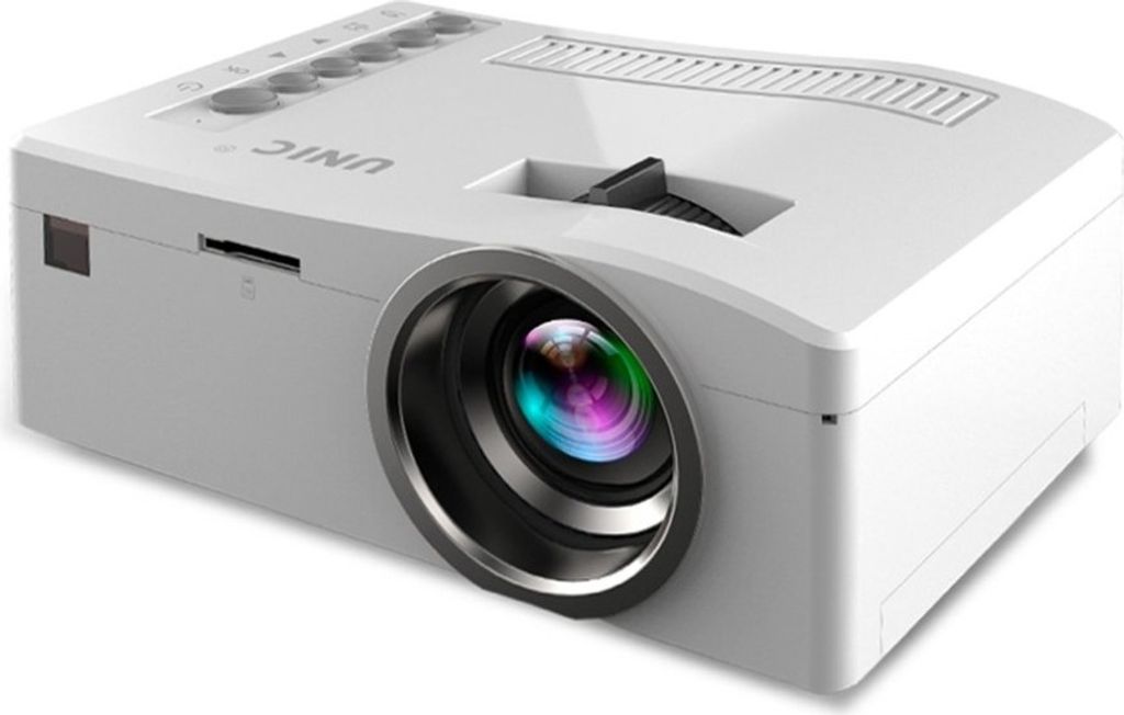 HD 1080P Home Mini Projekteur Weiß US Stecker