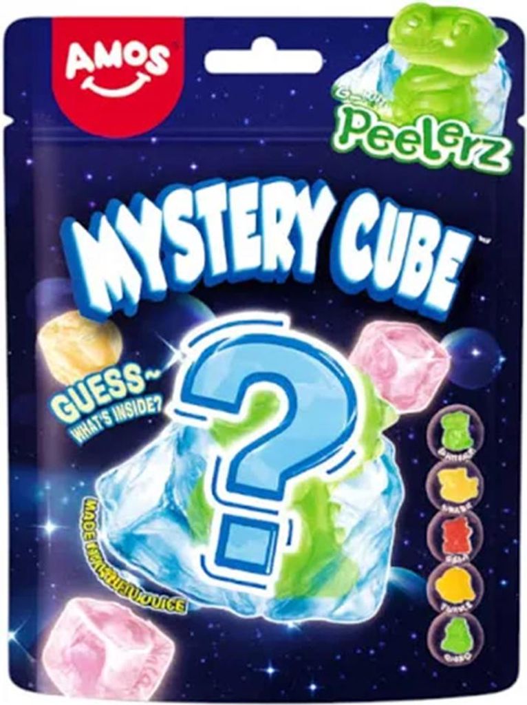 Amos Peelerz Gummy Mystery Cube 65g Produktbild 