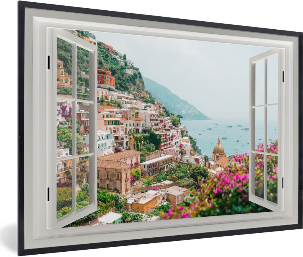 MuchoWow MuchoWow Gerahmtes Poster Aussicht - Urlaub - Wasser 30x20 cm - Poster mit zchwarzem Bilderrahmen - Kunstdruck - Bild-Poster