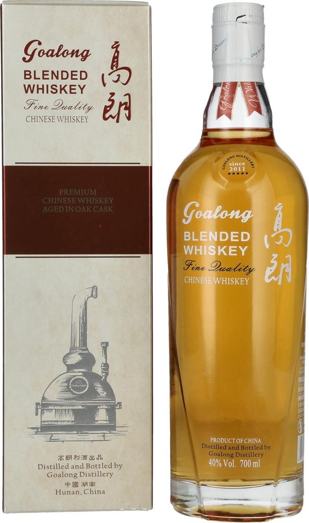 GOALONG Premium Blended OAK CASK Chinese Whiskey 40% Vol. 0,7l in Geschenkbox