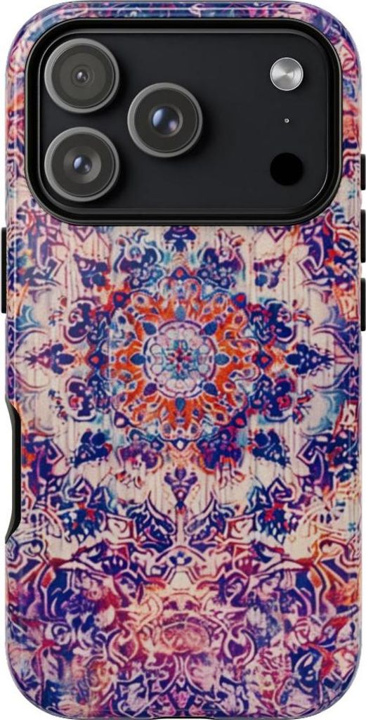 Kunstvolles Orientteppich-Muster mit psychedelischen Details – Hülle Kompatibel mit iPhone 17 Pro