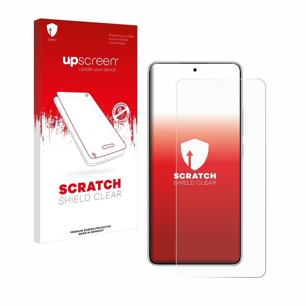 upscreen Schutzfolie für Xiaomi Redmi Note 14 Displayschutz Displayschutzfolie Folie Klar Transparent