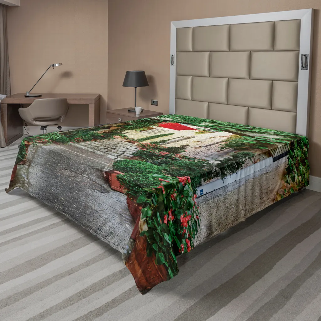 Drap de lit supérieur pour décoration chambre thème Provence 244x205cm