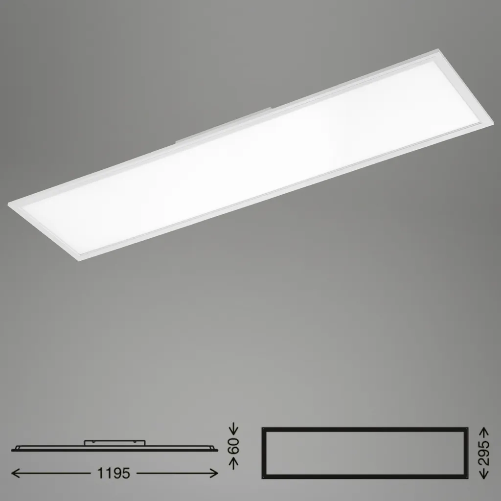 Panneau LED Briloner Leuchten Simple 38W 4100lm 120x30cm Blanc - 8