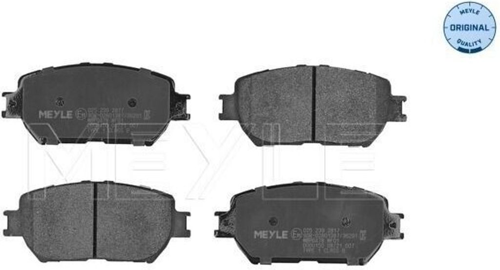 MEYLE 025 239 2817 - OE 04465 33240 Bremsbeläge, Vorne für Camry (V3)