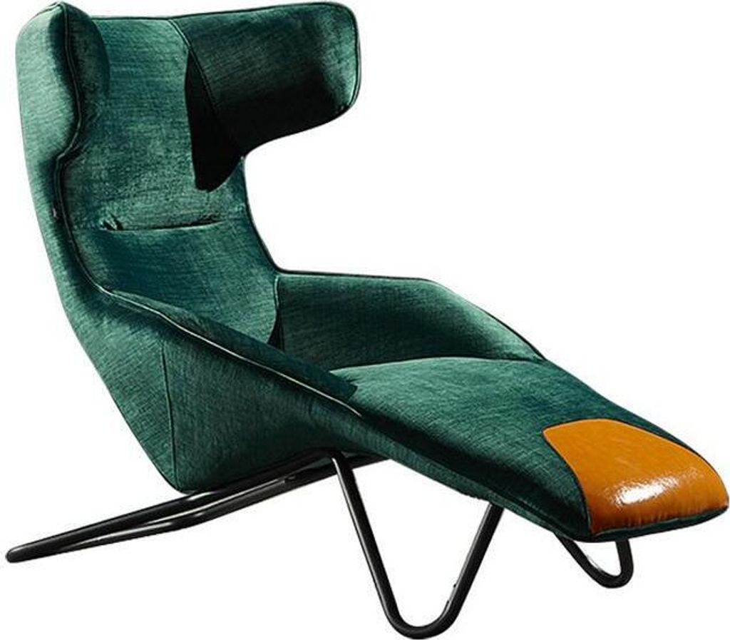 Luxus Grüner Sessel 1-Sitzer Wohnzimmer Polster Sitzmöbel Polstersessel