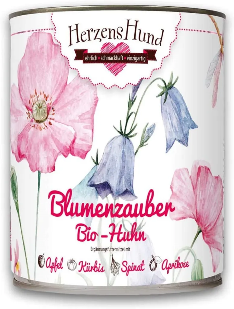 Alimentation Chien Bio Poulet Herzenshund - 6 Boîtes Sans Céréales