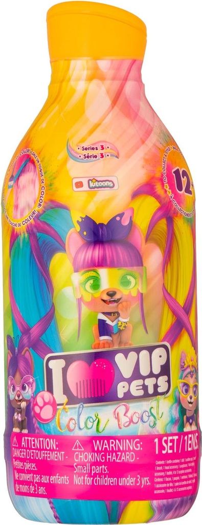 TM Toys VIP Pets COLOR BOOST, Hund mit Zubehr, Serie 3