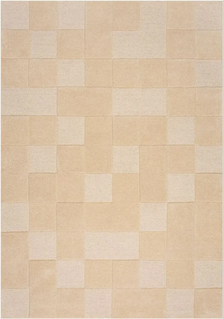 Grand Tapis de Salon à Motifs Géométriques Moderno Natural 160x230cm