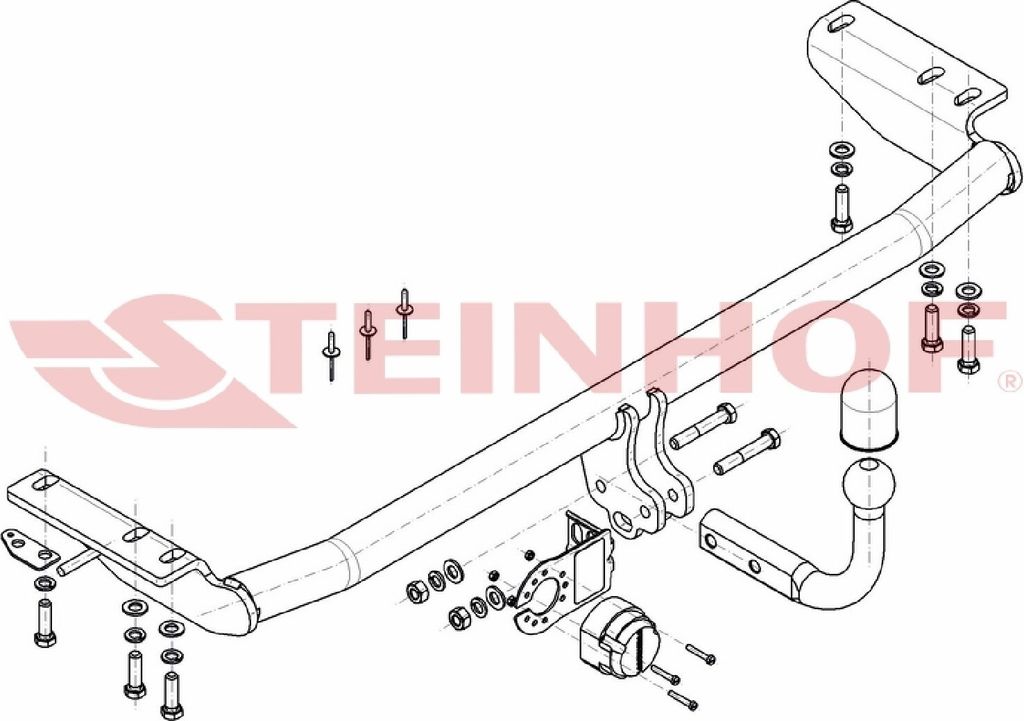 Z548214 Anhängerkupplung passend für VOLVO S60 I 05/2004-2010 starr