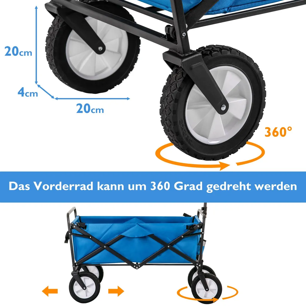 Chariot pliable robuste 100kg : transportez tout sans effort physique