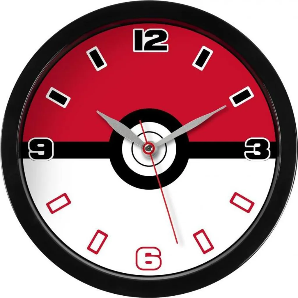 Horloge Murale Pokemon Pokeball Silencieuse pour une Déco Geek Unique