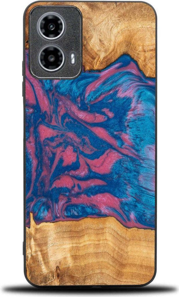 Holzhülle Bewood Unique Neons - Vegas für Motorola Moto G34 5G