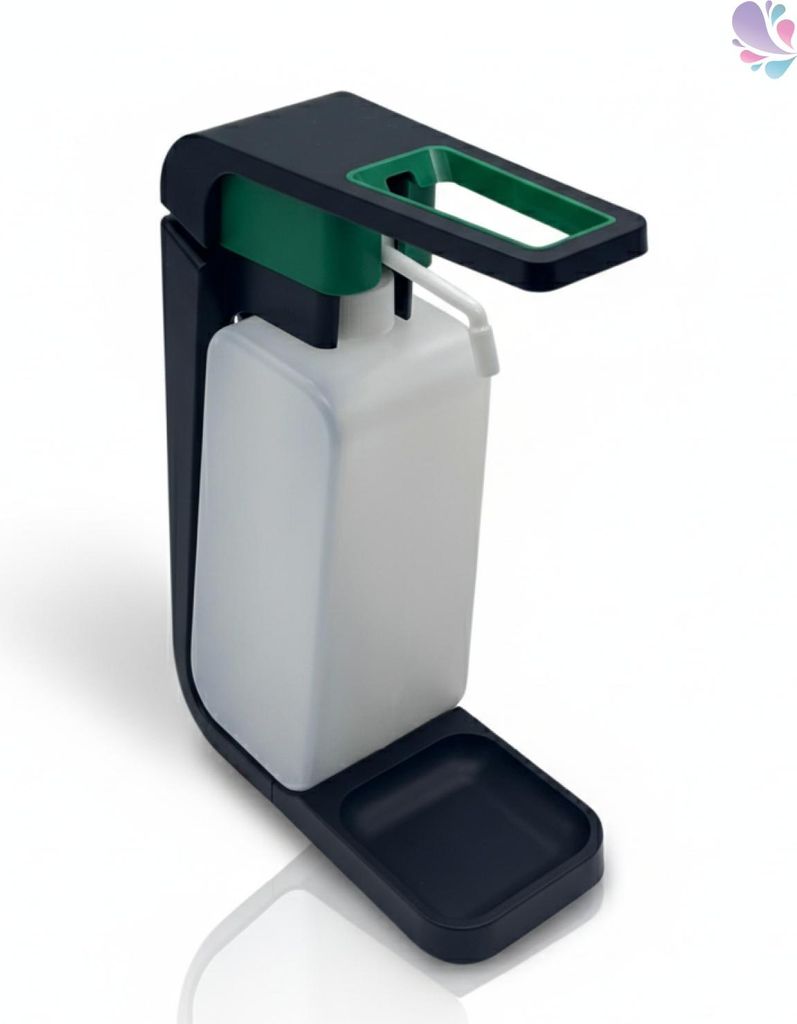 Blanc Hygienic Hebelspender für 1 Liter Seife, Desinfektion, super ergiebig, versch. Farben, Wandmontage : Farbe - Schwarz/ Grün Farbe: Schwarz/...