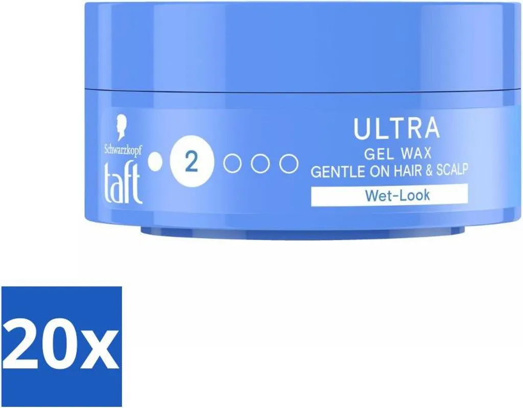 Offerta Bulk 20x Taft Ultra 2 Cera Gel 75ml | Styling Aspetto Bagnato