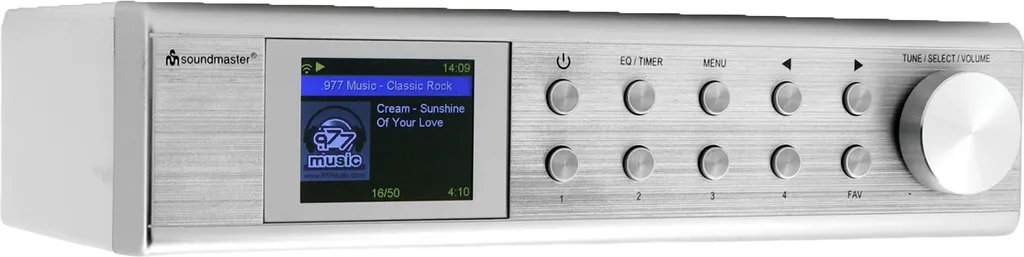 Radio Internet de Cuisine Soundmaster IR1500SI avec WiFi et Écran LCD