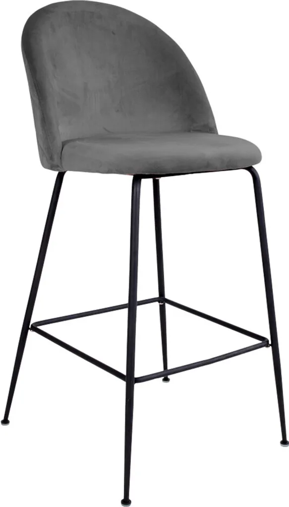 Barhocker Liva Grau House Collection - Tabouret de bar gris design chic