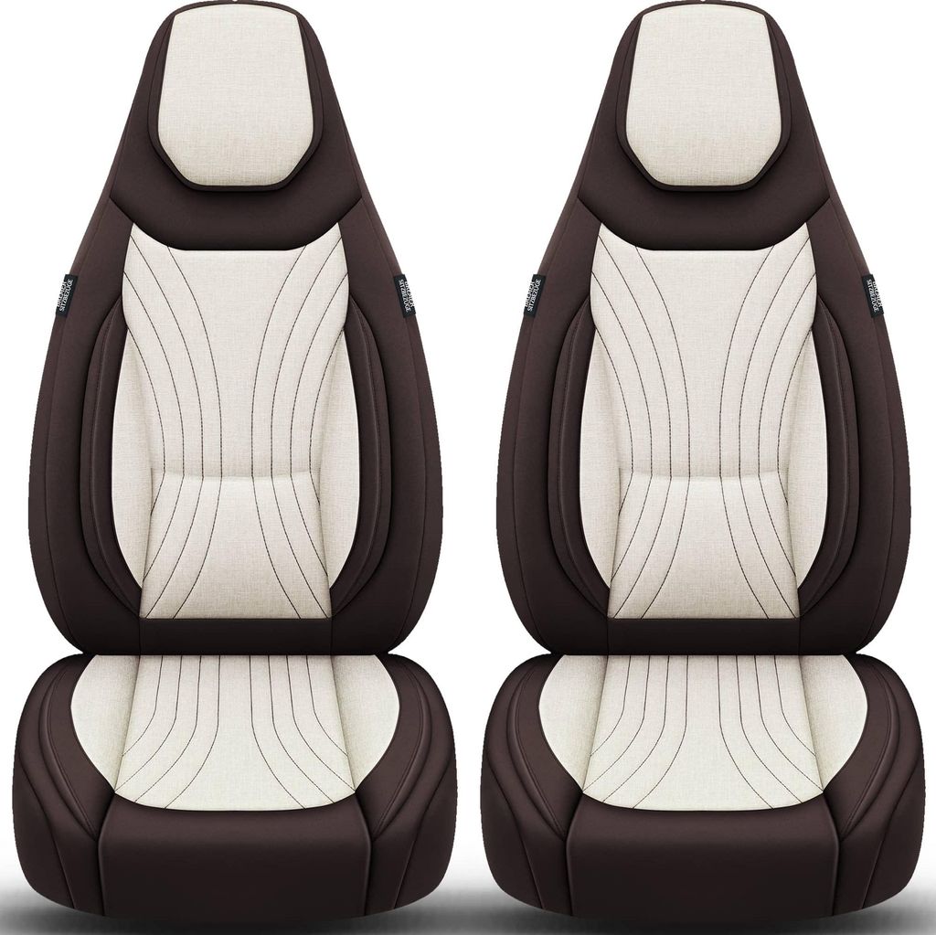 Schonbezüge Sitzbezüge für VW Sharan 2 Bj ab 2010 in Braun/Beige C10