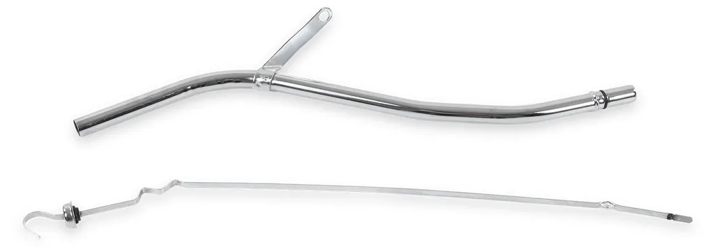 Jauge d'huile flexible inox 24" pour boîte Turbo 400 TH400 - Chrome