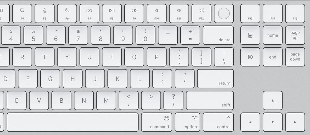Apple Magic Tastatur Universal USB + Bluetooth QWERTY US Englisch Weiß