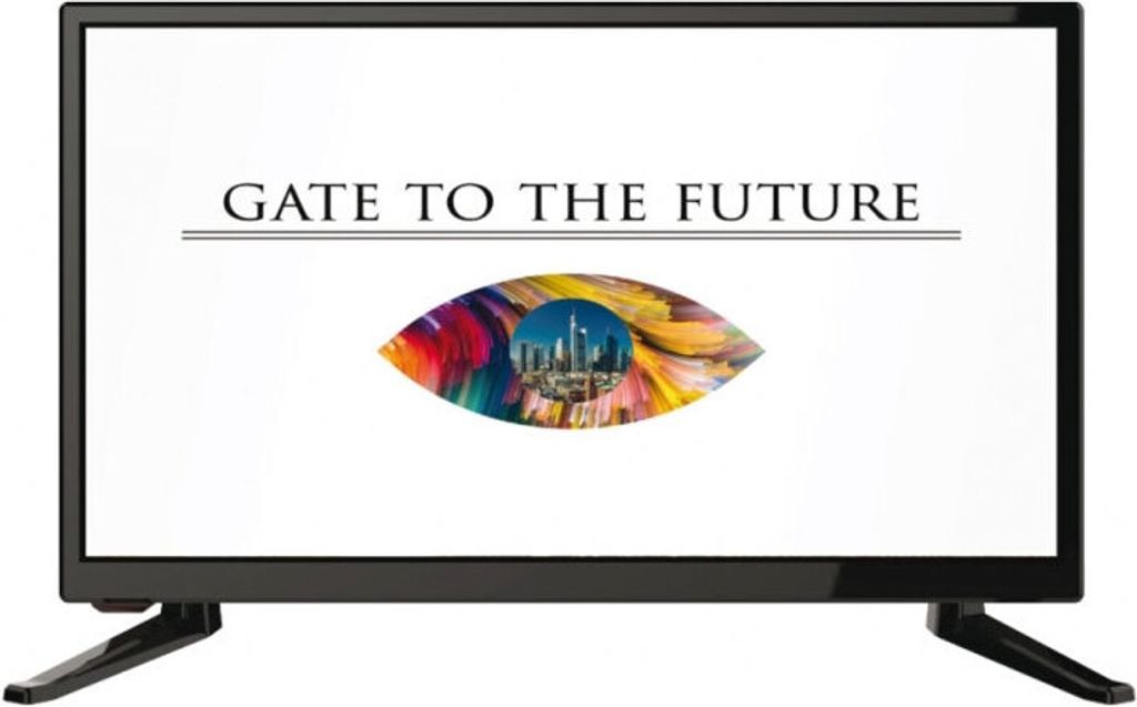 Ankaro HD24 61 cm (24 Zoll) WXGA LCD-Fernseher, DVB-T/-T2/-C/-S2 Empfänger, eingebauter Sprachassistent, CI+